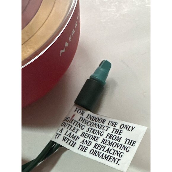 1997 Hallmark Keepsake Ornament Taz Looney Tunes Christmas Light Motion Vintage - Picture 11 of 11